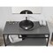 Anzzi Amalfi Round Glass Vessel Bathroom Sink with Matte Black Finish LS-AZ905MB - alternate 5